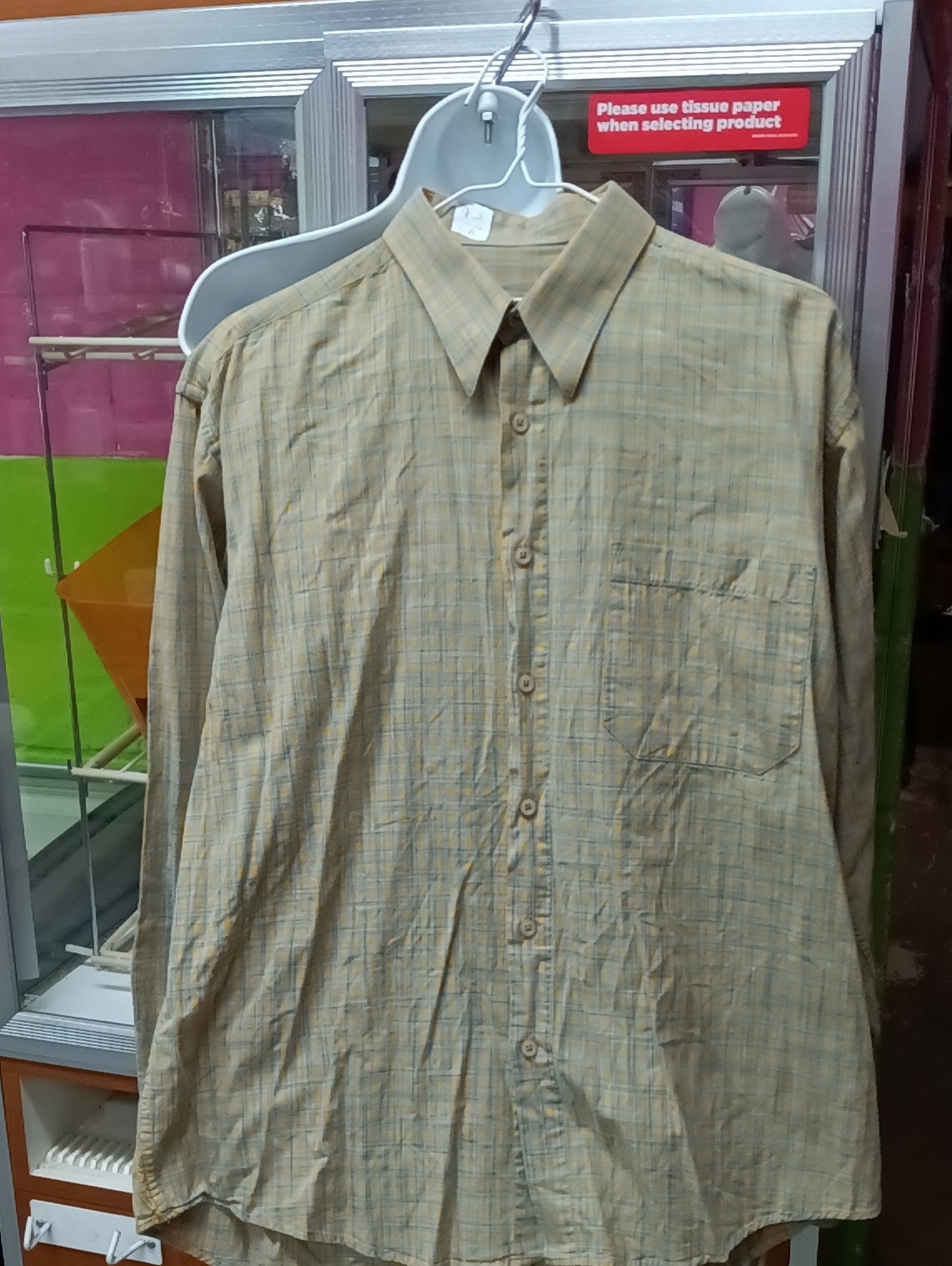 Michael Brandon Blue & Yellow Checked Button-Up Shirt